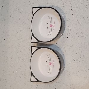 Porcelain Cat Bowls